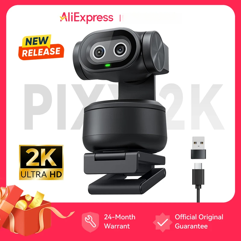4K Microscope Camera Sony Sensor - ソニー製センサー搭載の2K/4K PTZウェブカメラ、ジェスチャー操作対応AI自動追跡機能、ストリーミングおよびOBS用1080P 60fpsオートフォーカスウェブカメラ