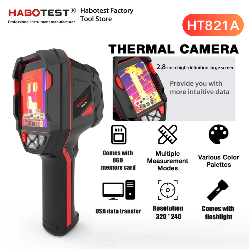 HABOTEST HT821A 充電式サーマルイメージングカ - Thermal Imaging Camera Pcb Repair のレビューと価格