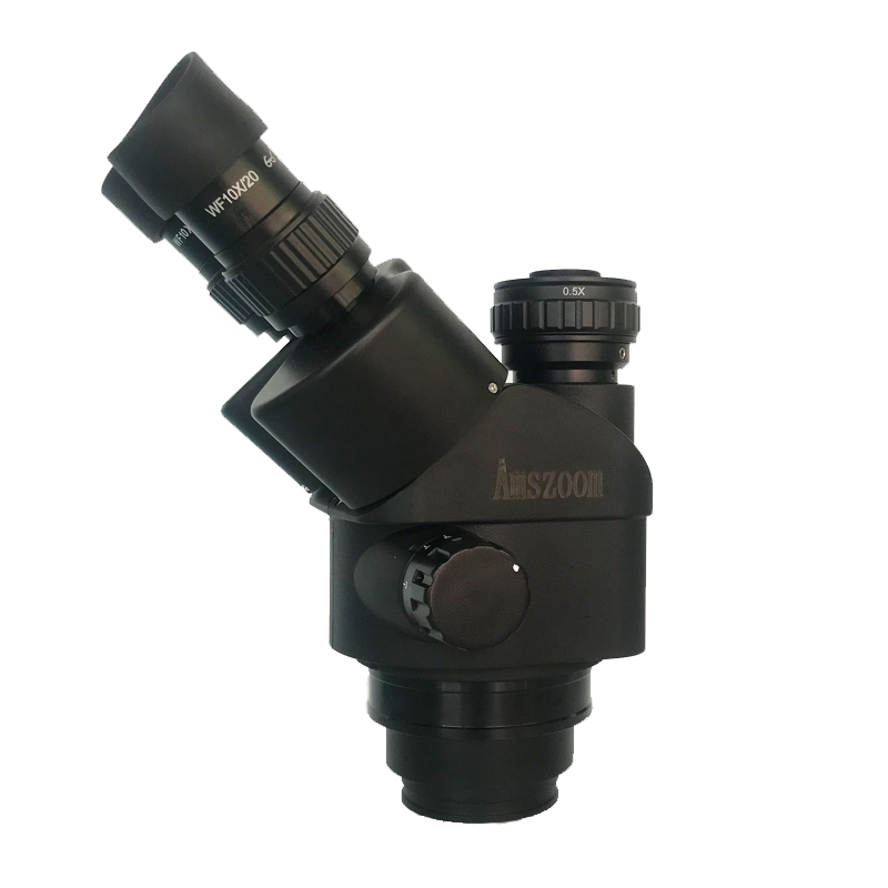 7X-45X プロフェッショナルプラスチック三眼顕微鏡ヘッド - Trinocular Stereo Microscope 7X-45X のレビューと価格