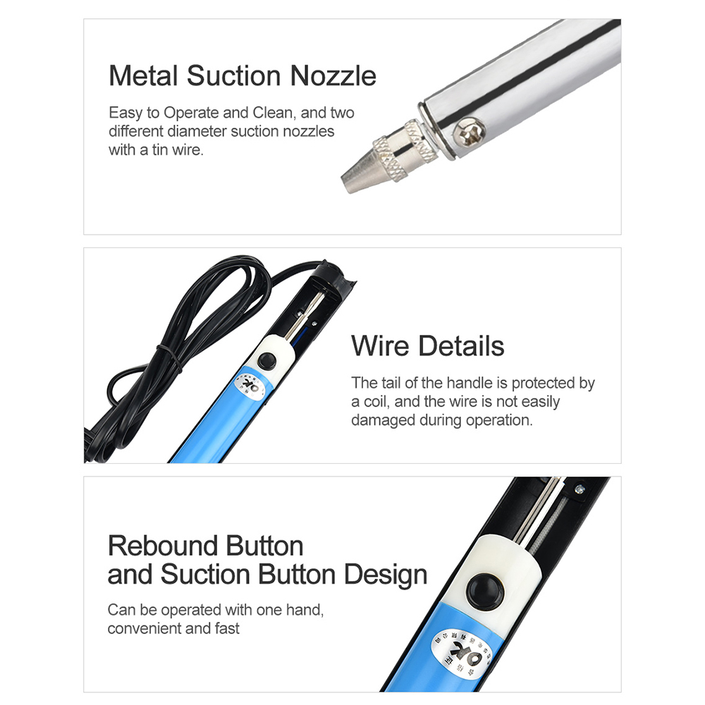 AC 110 V/220 V 電気錫吸引吸盤ペンはんだごて  - Desoldering Pump Electric Vacuum Station のレビューと価格