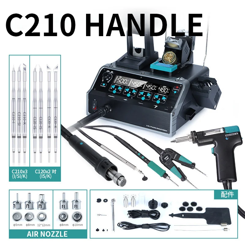 5-in-1 はんだ除去ステーション 精密はんだごて、C24 - C210 Precision Soldering Station のレビューと価格