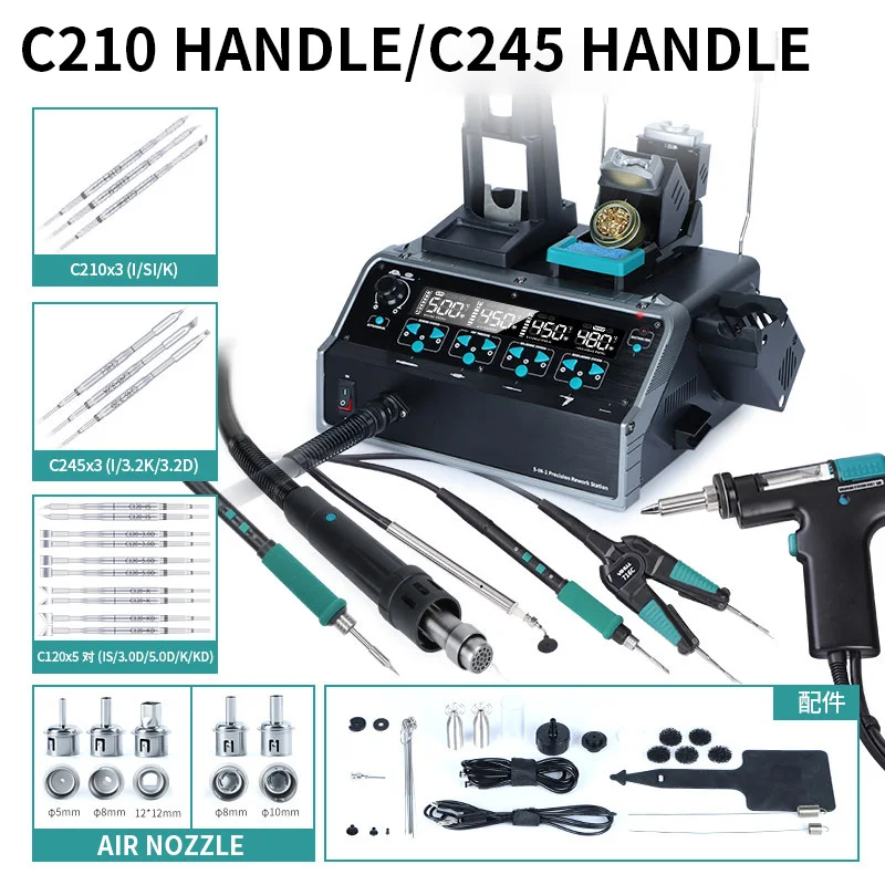 5-in-1 はんだ除去ステーション 精密はんだごて、C24 - C210 Precision Soldering Station のレビューと価格