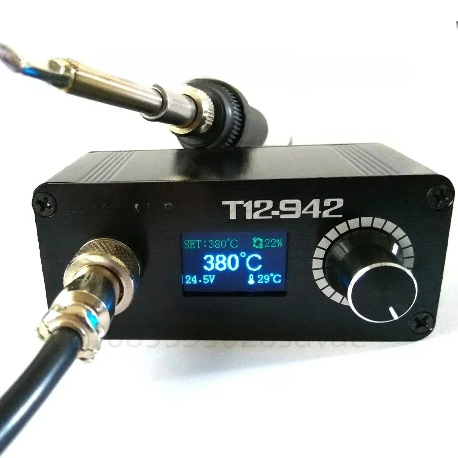 ミニ T12 STC OLED デジタルはんだ付けステーショ - T12 Soldering Station Oled のレビューと価格