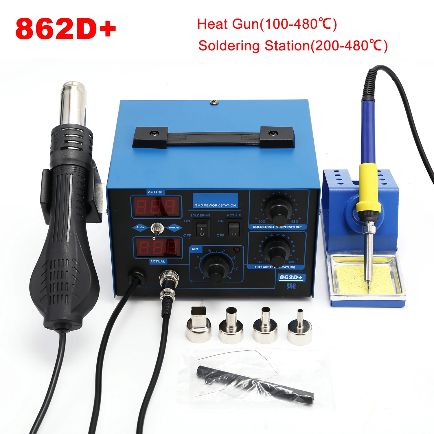 2 in 1 750Wはんだ付けステーション LCDデジタル - 2 In 1 Soldering Rework Station 750W のレビューと価格