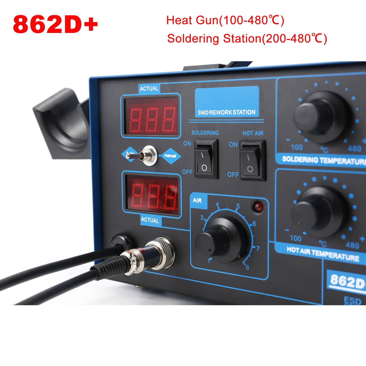 2 in 1 750Wはんだ付けステーション LCDデジタル - 2 In 1 Soldering Rework Station 750W のレビューと価格