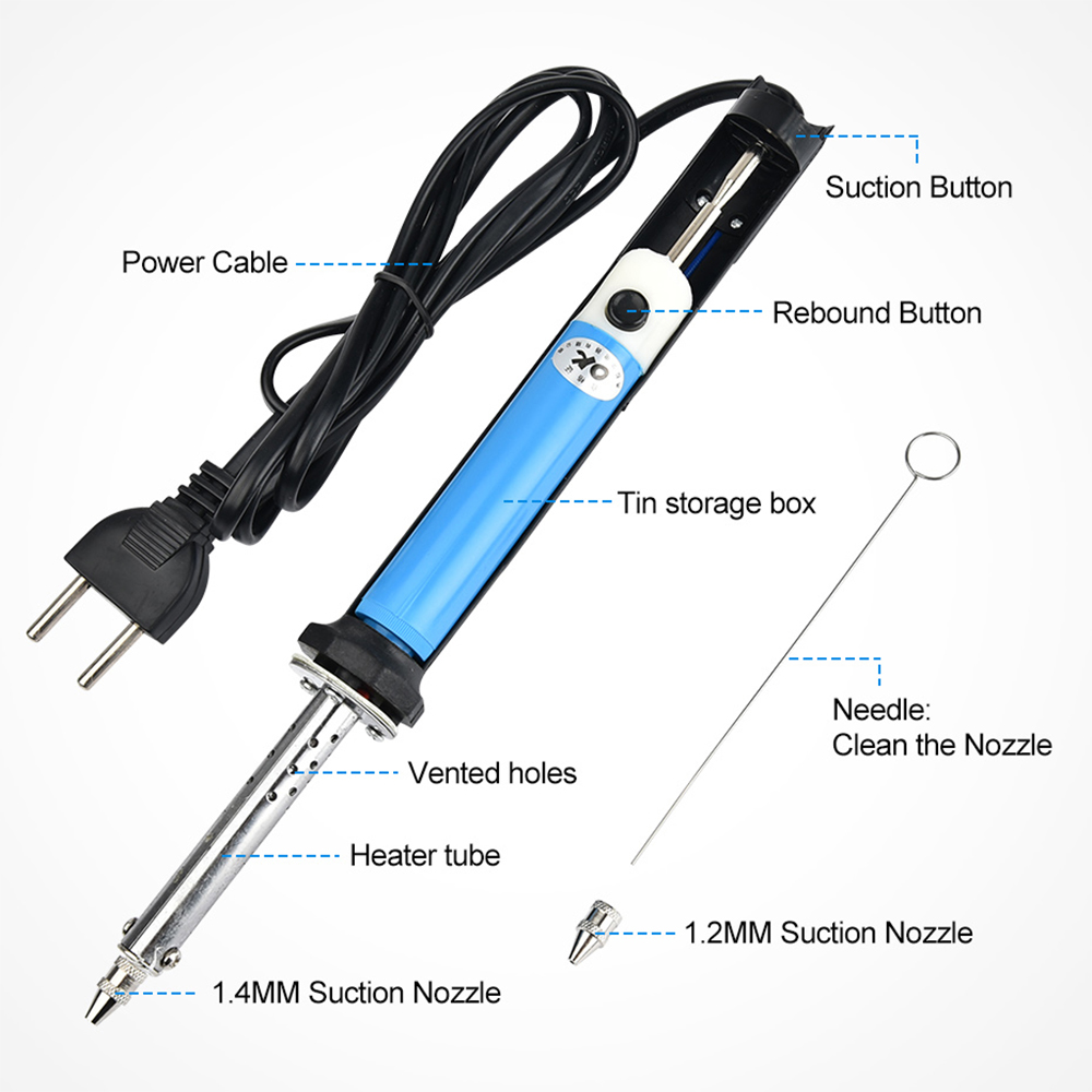 AC US 110V /EU 220V 電動錫吸い取りペン  - Desoldering Pump Electric Vacuum Station のレビューと価格