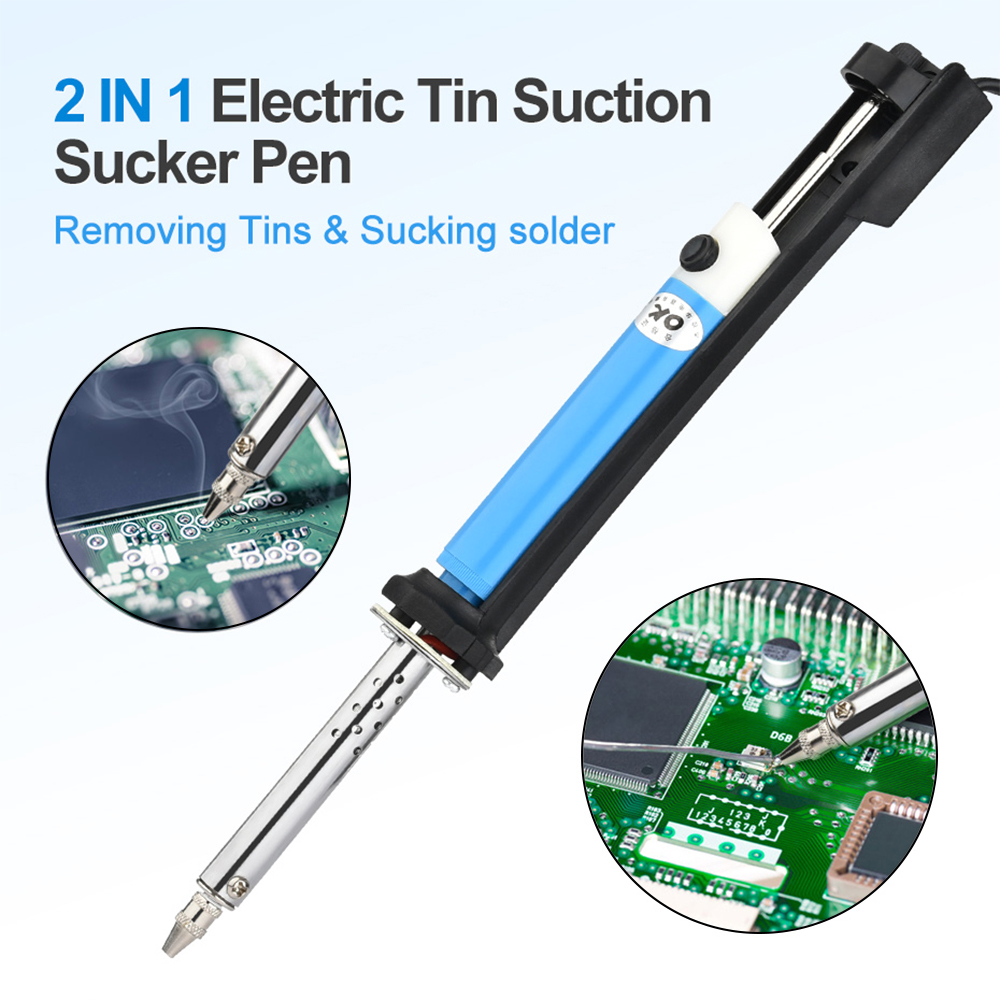AC 110V/220V 電気はんだ吸い取り機ペンはんだごて - Desoldering Pump Electric Vacuum Station のレビューと価格